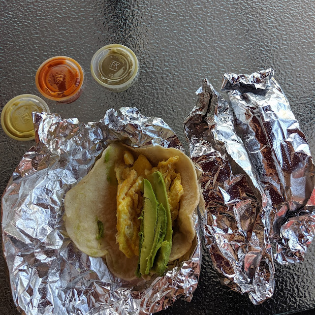 Egg and Avocado Breakfast Taco