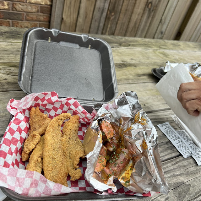 Catfish Dinner w Sausages
