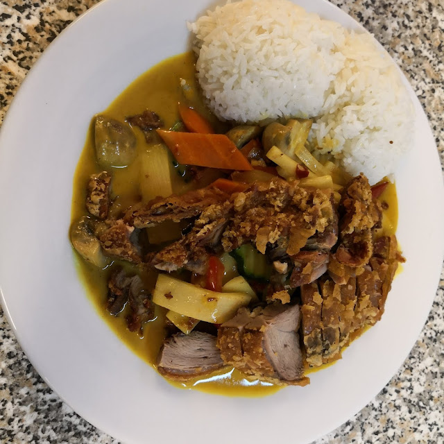 Ente Kross Gebacken Mit Curry Kokos