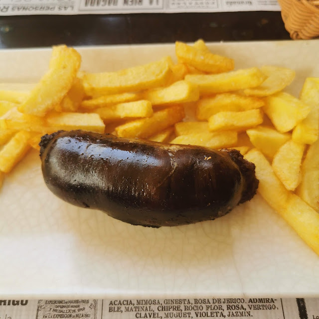 Black Pudding with Chips Starter