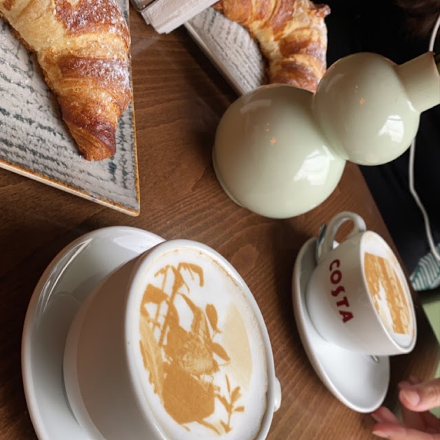 Croissant and Latte