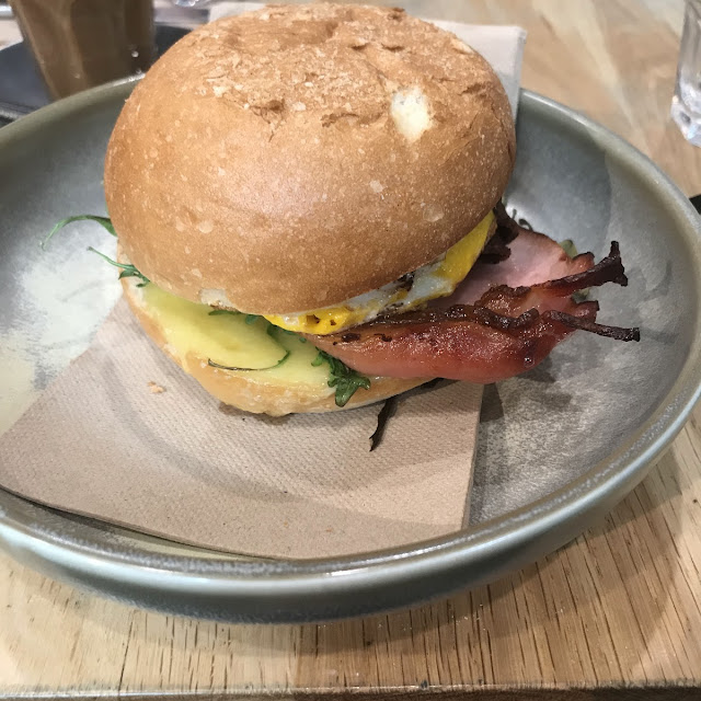 Crispy Pork Belly Burger with Fennel Apple Slaw