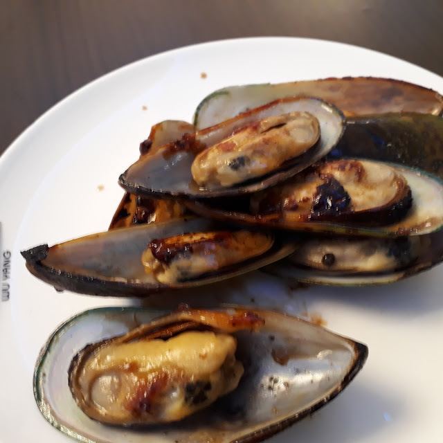 Grün Muscheln