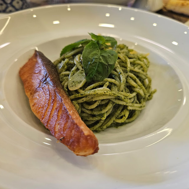 Penne Pesto Salmon