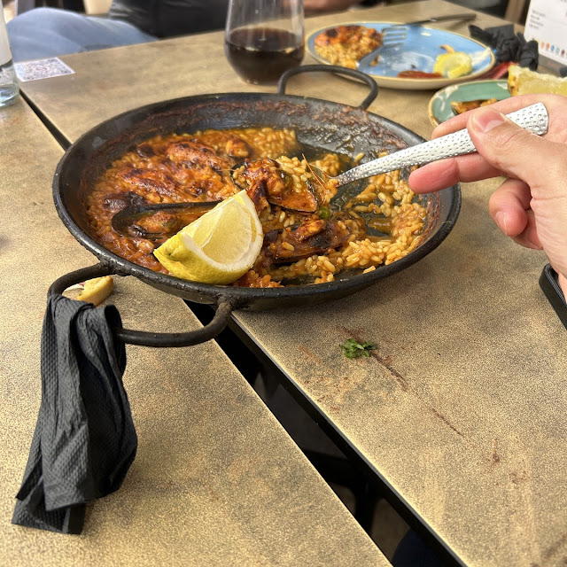 Paella with Black Rice