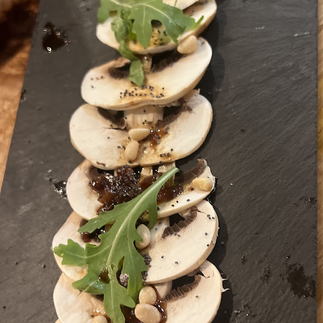 Carpaccio of Mushrooms with Balsamic Vinaigrette Of