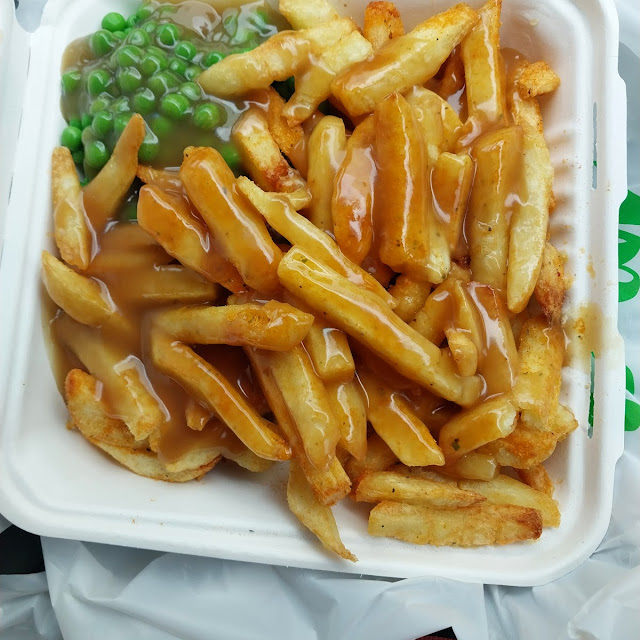 Large Chips Peas and Gravy