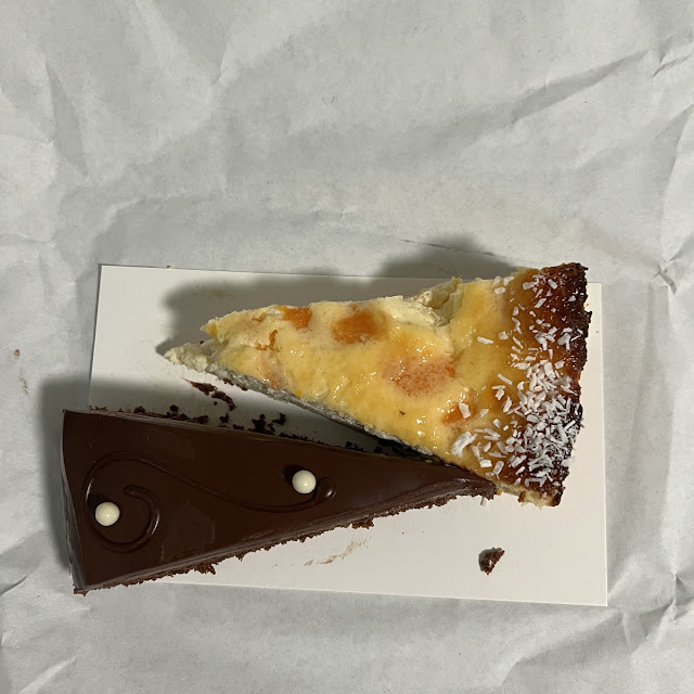 Sacher Cake And Tangerine Cheesecake