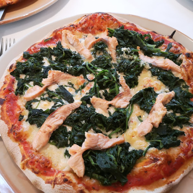 Pizza Spinaci E Salmone