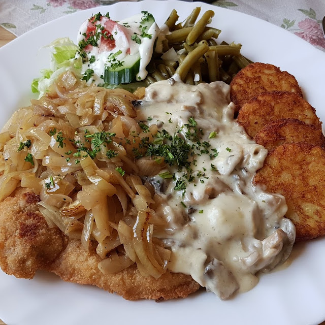 Riesenschnitzel Mit Spargel
