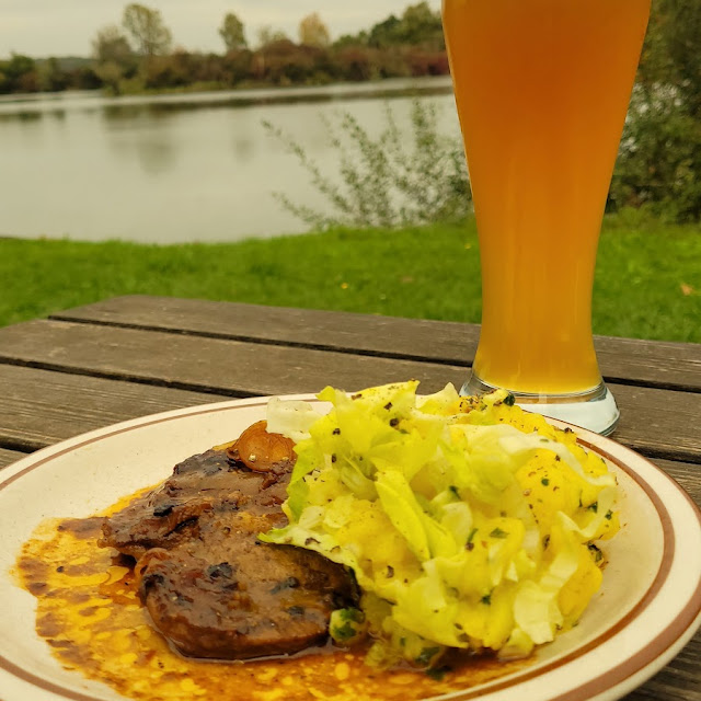 Halssteak Mit Kartoffelsalat