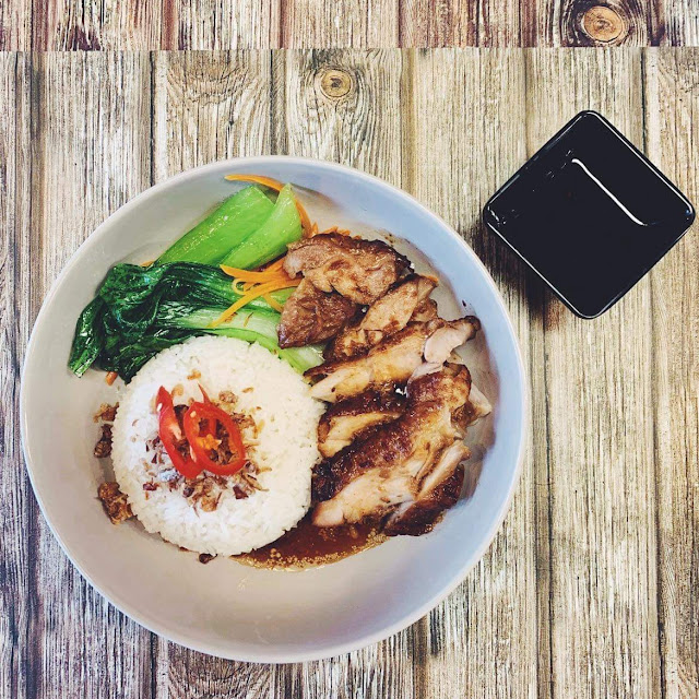 Grilled Chicken on Rice