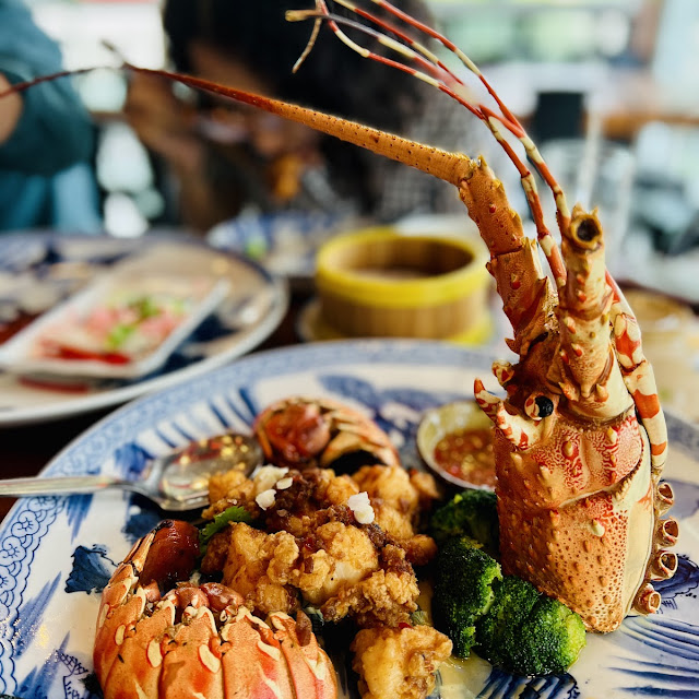 กุ้งมังกรราดซอส xo