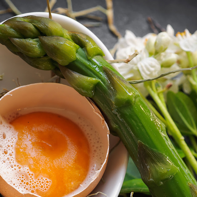 Just Roasted Green Asparagus & Perfect Egg
