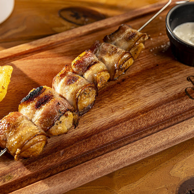 Espeto Frango Com Bacon