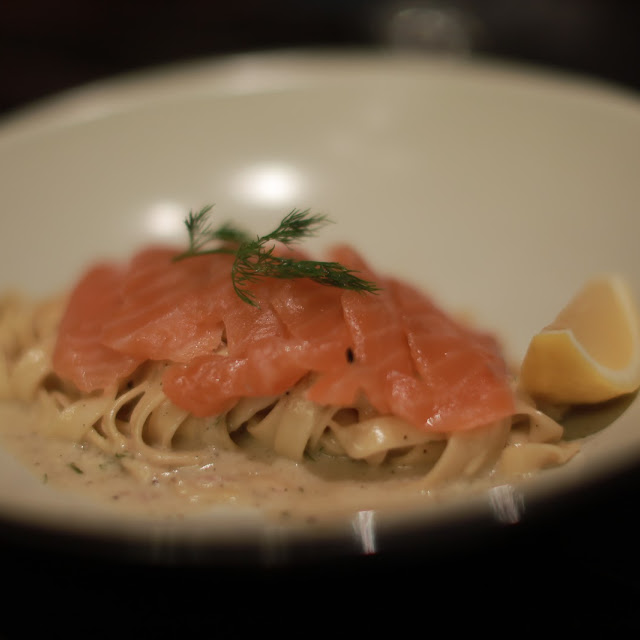 Fettuccine Salmon Gravlax Lemon Cream