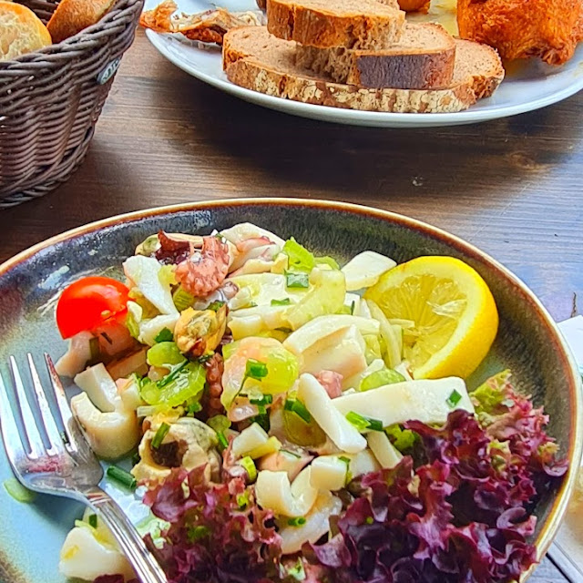 Frischer Meeresfrüchtesalat
