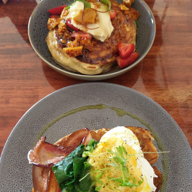 Bacon N Egg Panna with Spinach