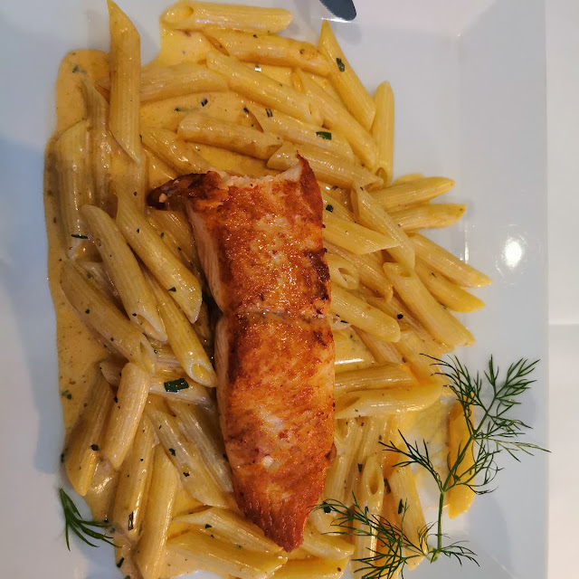 Rigatoni Lachs