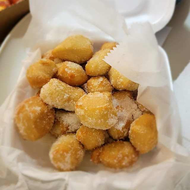 Garlic Parm Fried Dough Bites