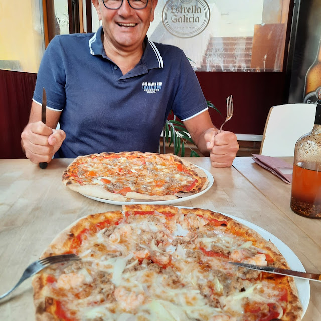Pizza Mit Garnelen