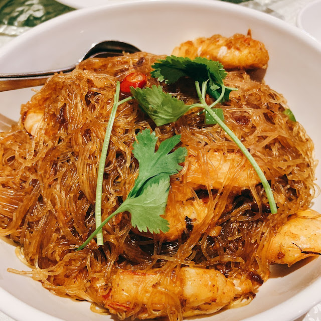 XO King Prawns with Glass Noodles
