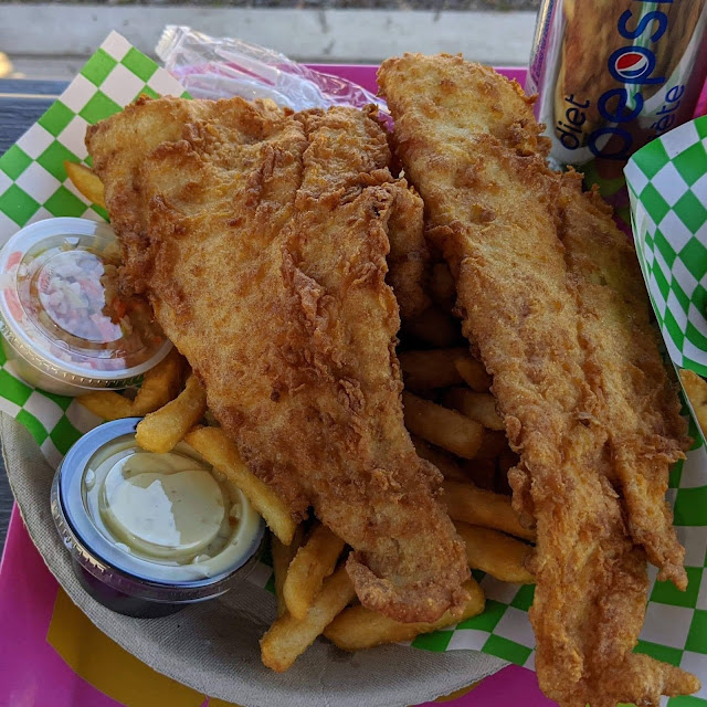 Large Fish and Chips Clam Platter