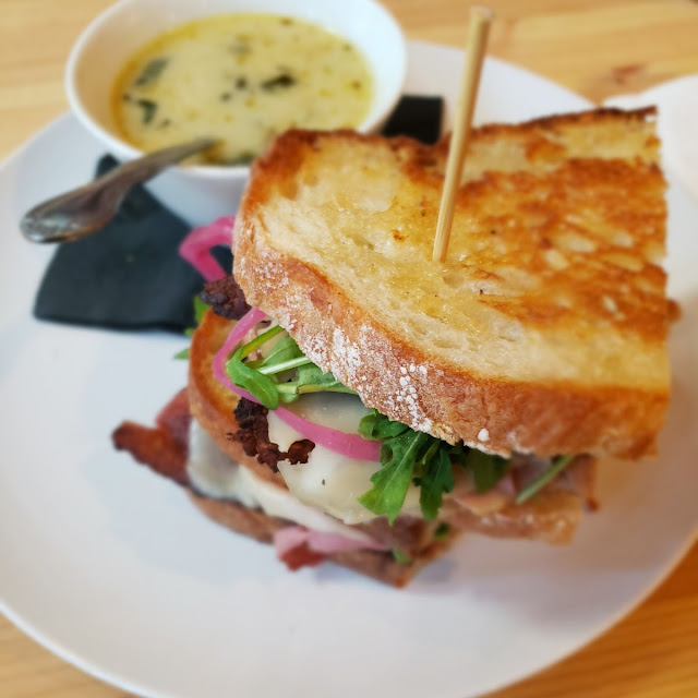 Humble Pig Sandwich with Zuppa Tuscano