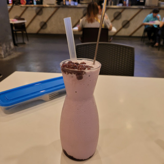 Red Bean Yam Milk Tea