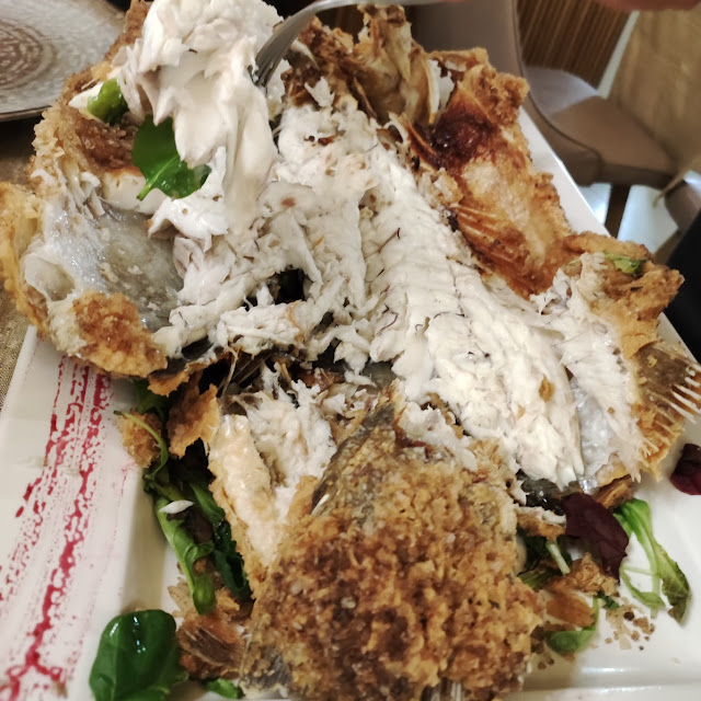 Spigola In Crosta Di Sale Fritta