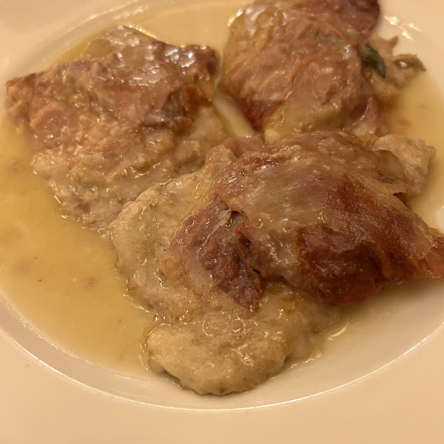 Saltimbocca Alla Romana Veal Scallop In The Roman Way With Butter And Slices Ofham
