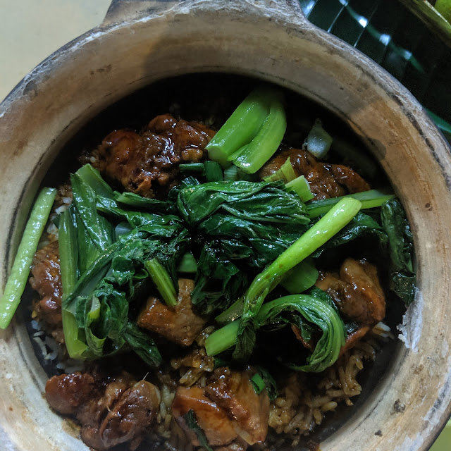 Claypot Chicken Rice with Vege
