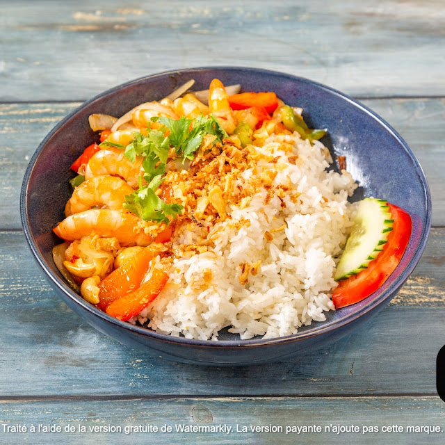 Khao Saparod Crevettes