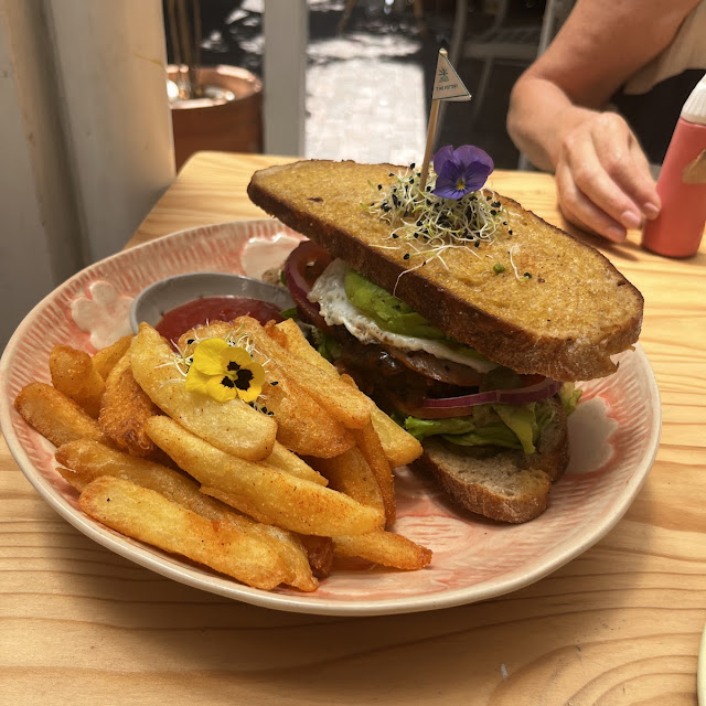 Burger and Fries Swap Bun for Sourdough Bread