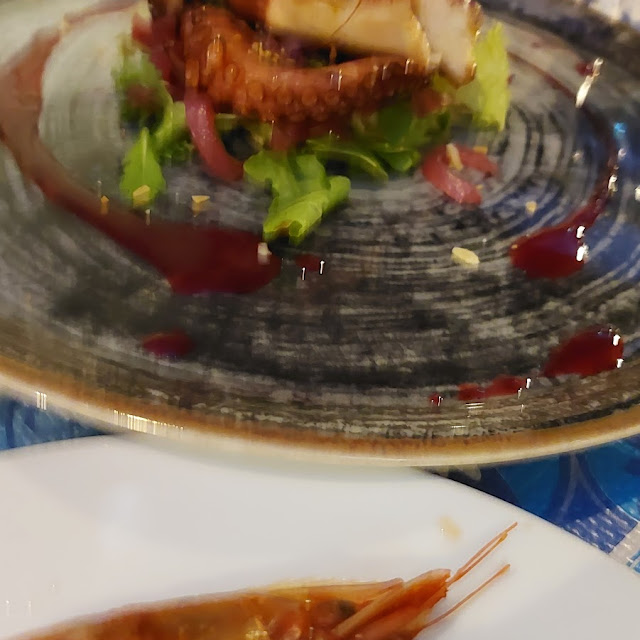 Polpo Grigliato In Agrodolce Con Mandorle