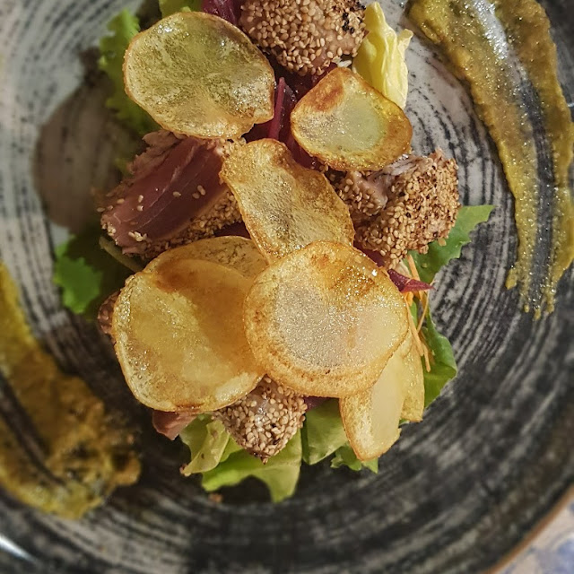 Tonno Sesamo E Chips Di Patate