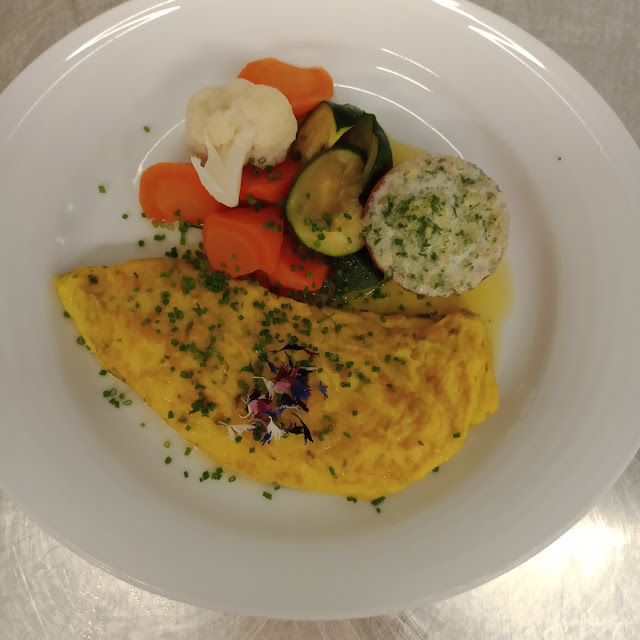Französisches Omelette Mit Gemüse