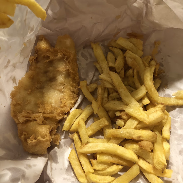Battered Sausage and Chips
