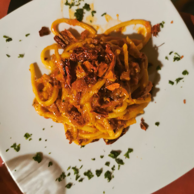 Tonnarelli Pancetta E Peperone Crusco