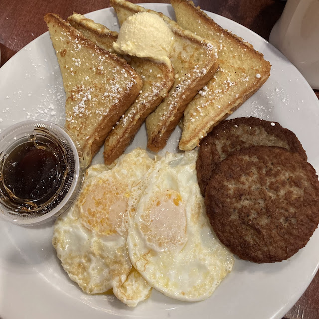 French Toast Sausage and Egg