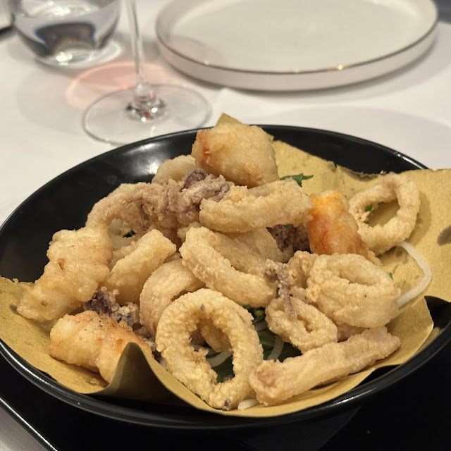 Fried Squids and King Prawns with Homemade Citrus Fruits Flavoured Mayonnaise