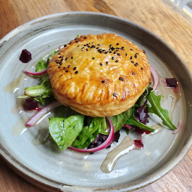 Goat Cheese Puff Pastry with Apple & Honey