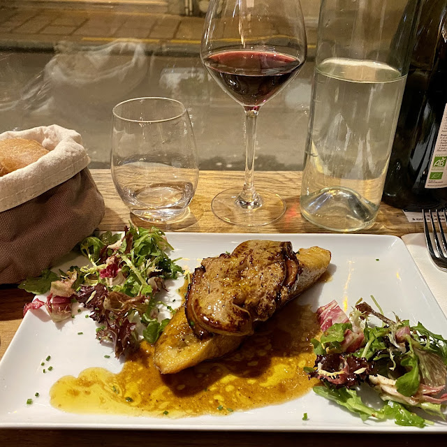 French Toast Topped with Foie Gras and Duck Breast