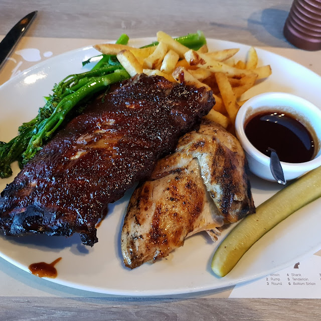 BBQ Pork Rib and Chicken Combo