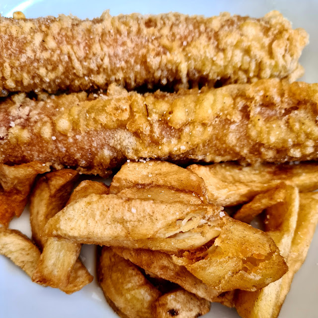 Sausage and Batter with Chips