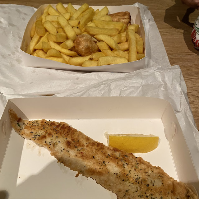 Grilled Fish and Chips