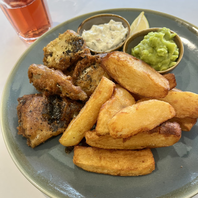 Fish and Chips with Minty Mushy Peas