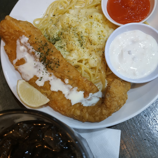 Fish and Creamy Pasta