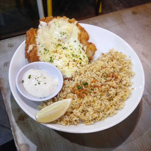 Fish and Fried Rice Chicken Fillet