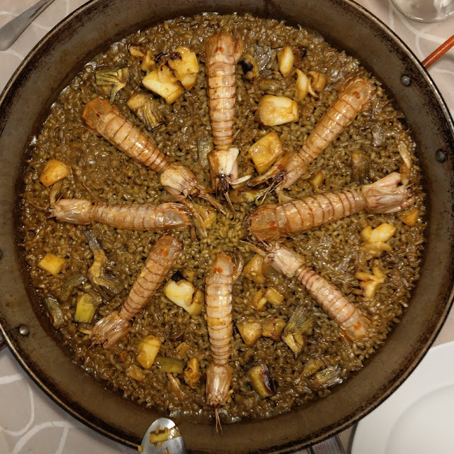 Arroz de Galeras Y Alcachofas